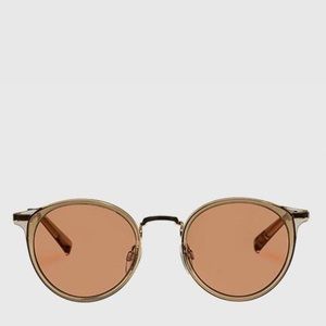 Le Specs Tornado sunglasses in tan / gold BNWT